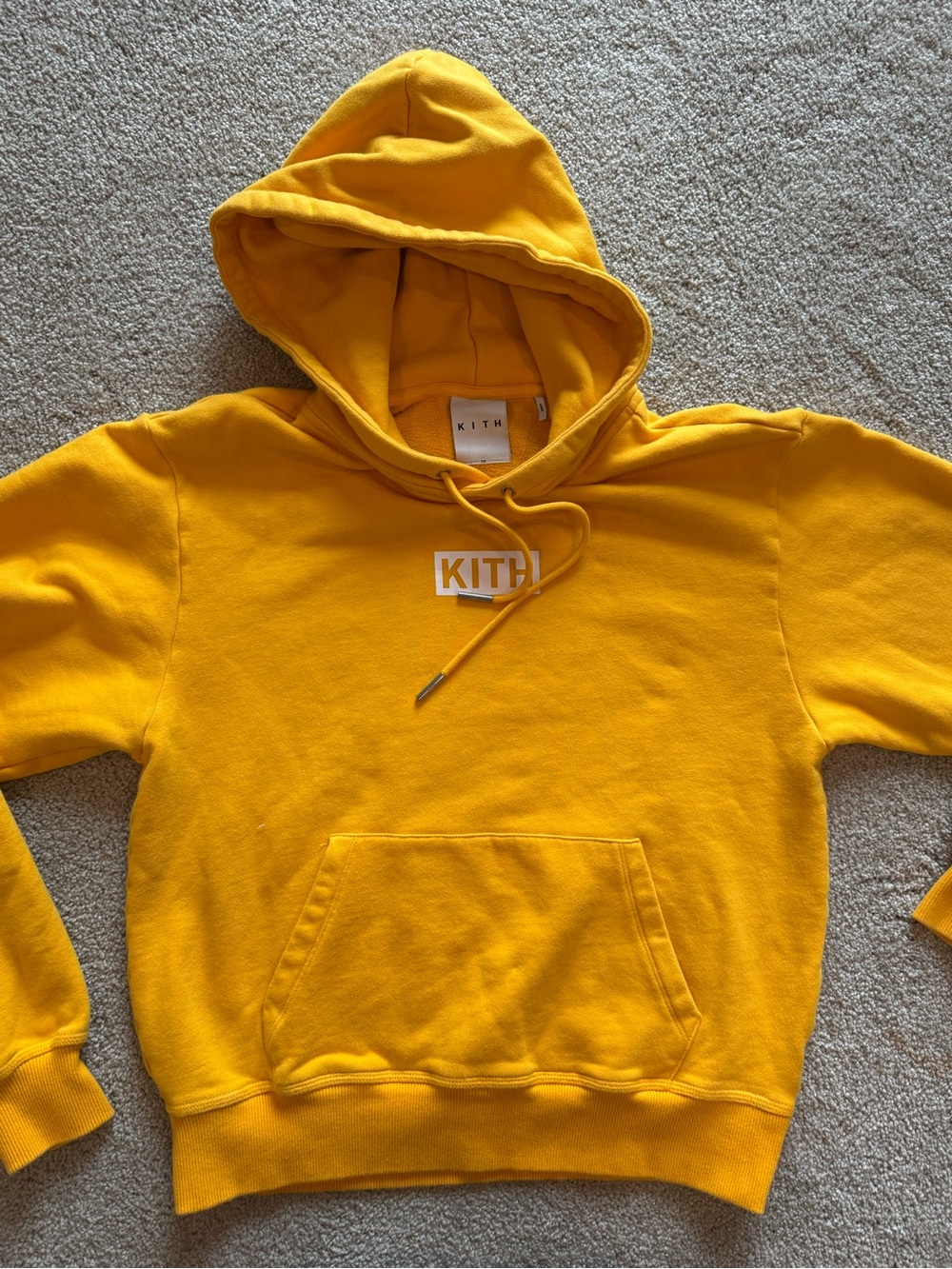 Kith Bright Yellow Pullover Hoodie